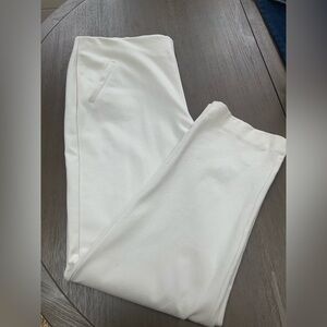 Chico's Fabulously Slimming Cream Knit Ponte Pants Size 12 (Chico’s Size 2)